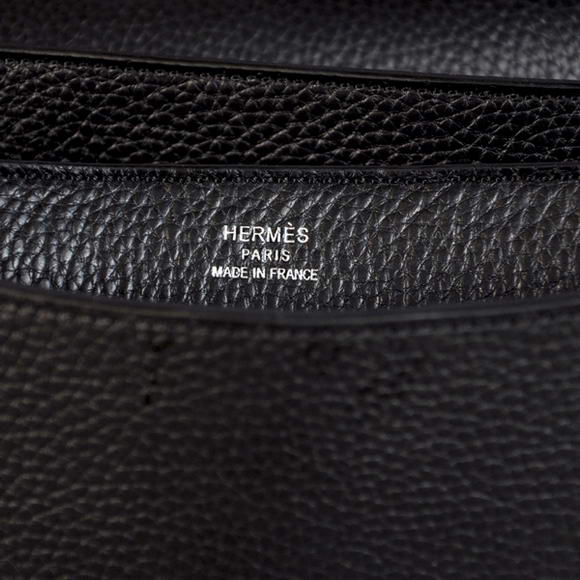 Hermes Sac Depeche 38cm Briefcase Clemence Black