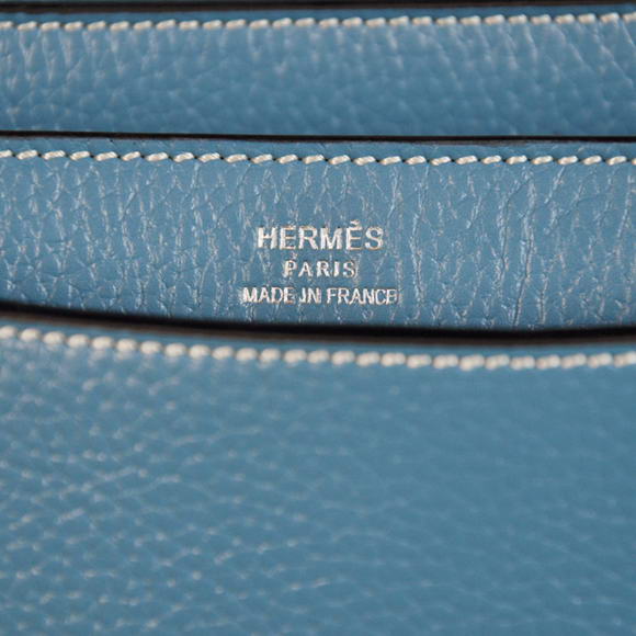 Hermes Sac Depeche 38cm Briefcase Clemence Blue