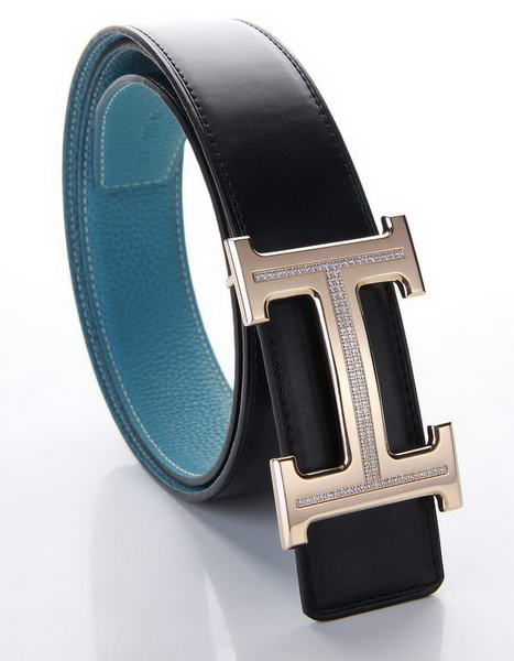 Hermes Belts Original Leather Diamond Everose Blue Hermes Belts Original Leather Diamond Everose Blue
