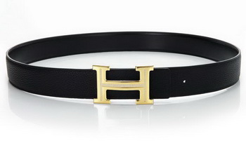 Hermes Belts Original Leather Diamond Golden Black