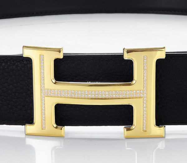 Hermes Belts Original Leather Diamond Golden Black Hermes Belts Original Leather Diamond Golden Black