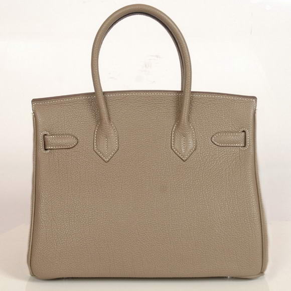 Hermes Birkin 30CM Tote Bags Smooth Togo Leather Dark Grey