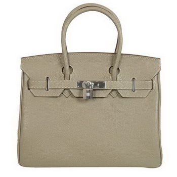 Hermes Birkin 30CM Tote Bags Smooth Togo Leather Khaki