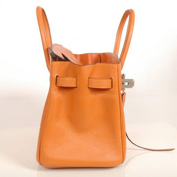 Hermes Birkin 30CM Tote Bags Smooth Togo Leather Orange