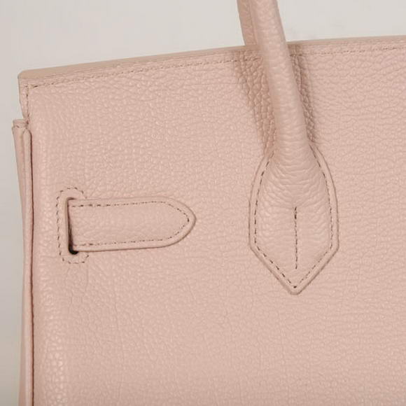 Hermes Birkin 30CM Tote Bags Smooth Togo Leather Pink