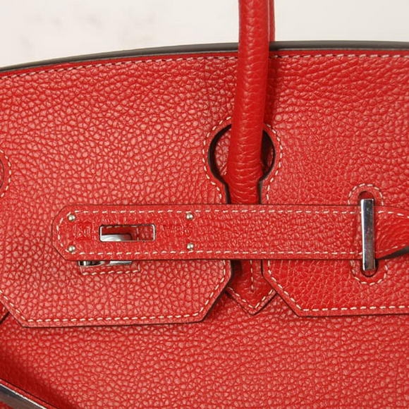 Hermes Birkin 30CM Tote Bags Smooth Togo Leather Red