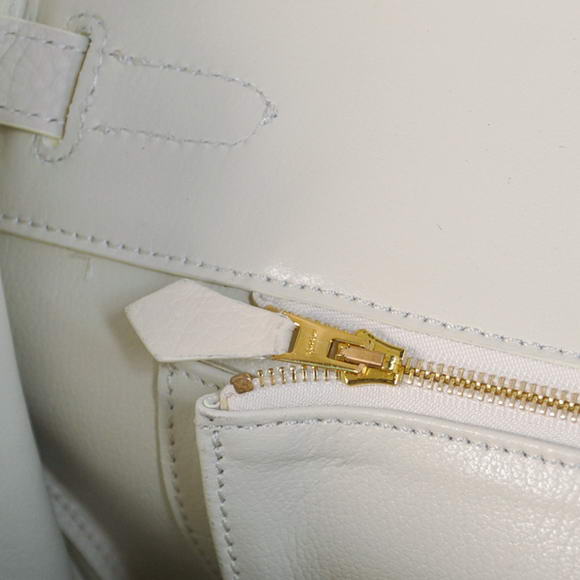 Hermes Birkin 35CM Tote Bags Togo Leather Beige Golden