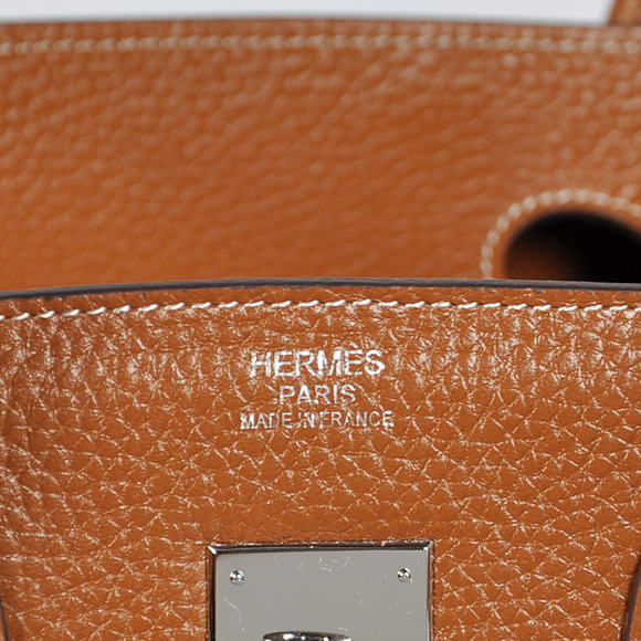 Hermes Birkin 35CM Tote Bags Togo Leather Dark Oceer Silver
