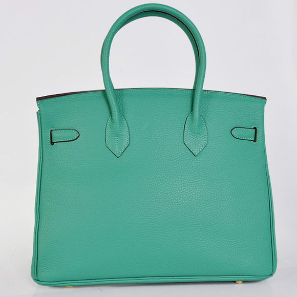 Hermes Birkin 35CM Tote Bags Togo Leather Green Golden