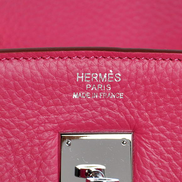 Hermes Birkin 35CM Tote Bags Togo Leather Peach Silver