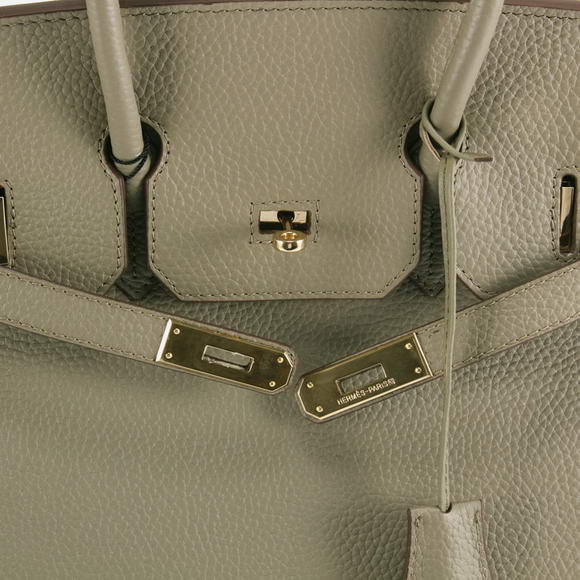 Hermes Birkin 35CM Togo Leather Handbag 6089 Dark Grey Golden