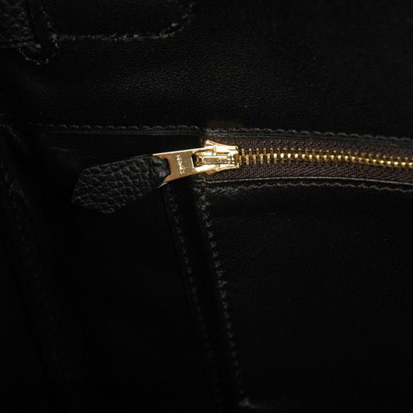 Hermes Birkin 35CM Tote Bags Smooth Togo Leather Black Golden