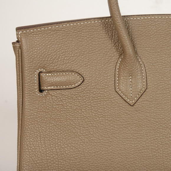 Hermes Birkin 35CM Tote Bags Smooth Togo Leather Dark Grey Golden