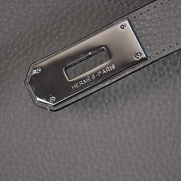 Hermes Birkin 42cm JPG Birkin Togo Leather Grey Bag Silver Hardware