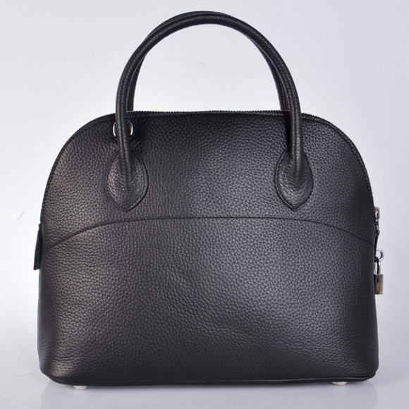Hermes Bolide 31CM Tote Bags Clemence H1031 Black