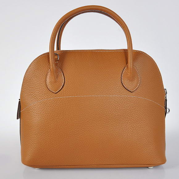 Hermes Bolide 31CM Tote Bags Clemence H1031 Camel