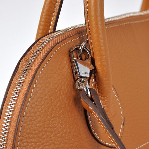 Hermes Bolide 31CM Tote Bags Clemence H1031 Camel