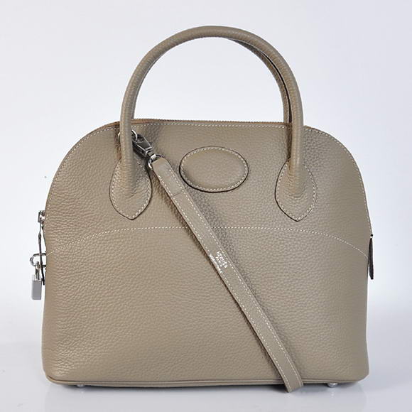 Hermes Bolide 31CM Tote Bags Clemence H1031 Grey