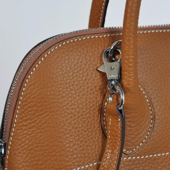 Hermes Bolide 37CM Tote Bags Clemence H1037 Camel