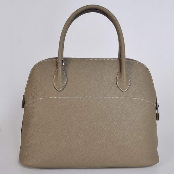Hermes Bolide 37CM Tote Bags Clemence H1037 Grey