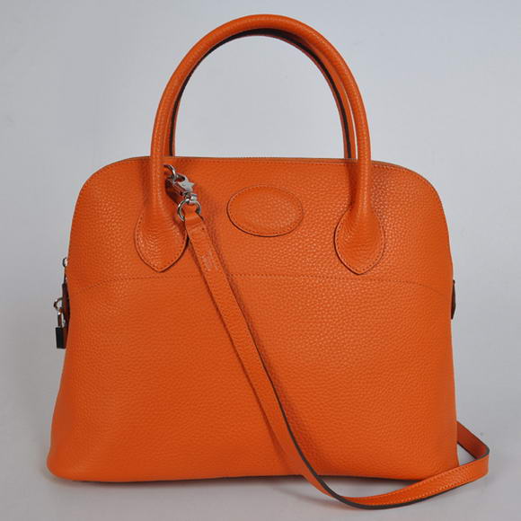 Hermes Bolide 37CM Tote Bags Clemence H1037 Orange