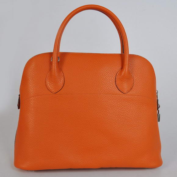 Hermes Bolide 37CM Tote Bags Clemence H1037 Orange