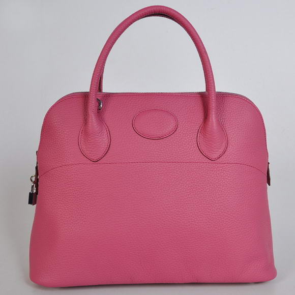 Hermes Bolide 37CM Tote Bags Clemence H1037 Peach