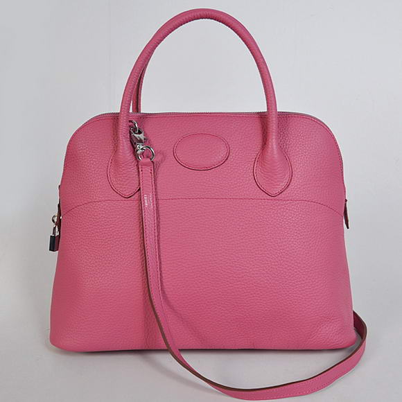 Hermes Bolide 37CM Tote Bags Clemence H1037 Peach