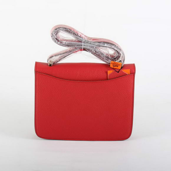 Hermes Constance Bag Togo Leather 1622S Red Golden
