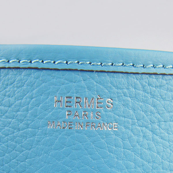 Hermes Evelyne Messenger Bag 6309 Light Blue