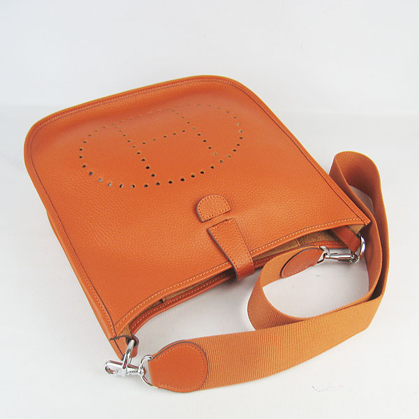 Hermes Cowhide Evelyne Messenger Bag 6309 Orange