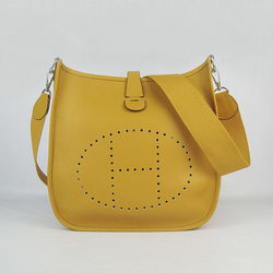 Hermes Cowhide Evelyne Messenger Bag 6309 Yellow
