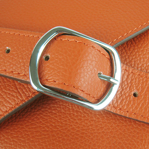Hermes Jypsiere Togo Leather Messenger Bag H2810 Orange