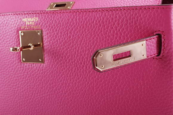 Hermes Kelly 32cm Togo Leather Handbags 6018 Roseo Golden