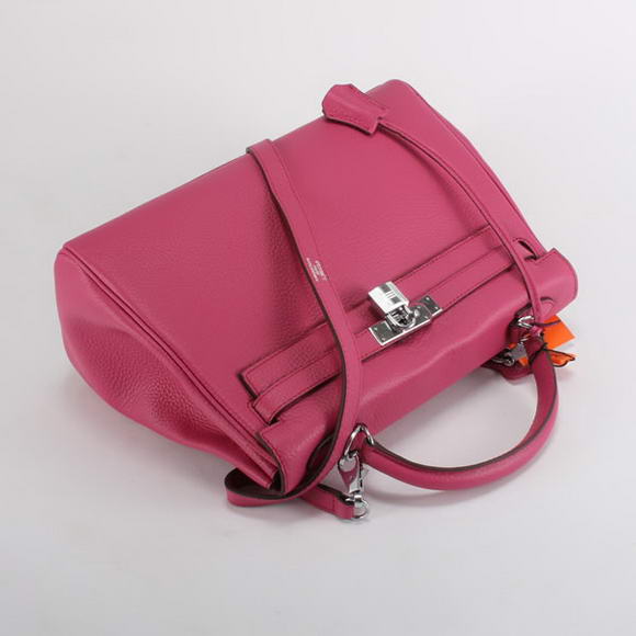 Hermes Kelly 32cm Togo Leather Handbags 6018 Roseo Silver