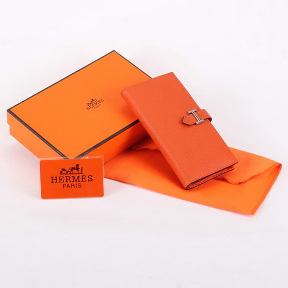 Hermes Bearn Japonaise Bi-Fold A208 Orange