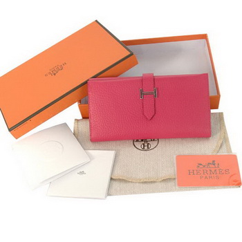 Hermes Bearn Japonaise Tri-Fold Wallet H308 Peach