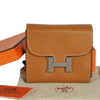 Hermes Constance Wallets Togo Leather A608 Camel