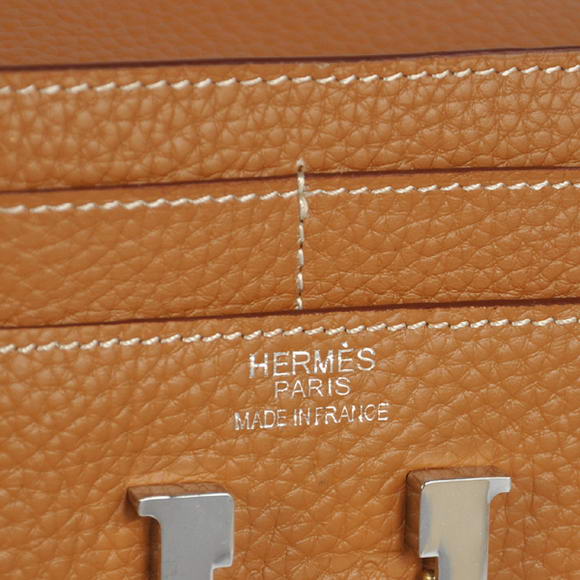 Hermes Constance Wallets Togo Leather A608 Camel