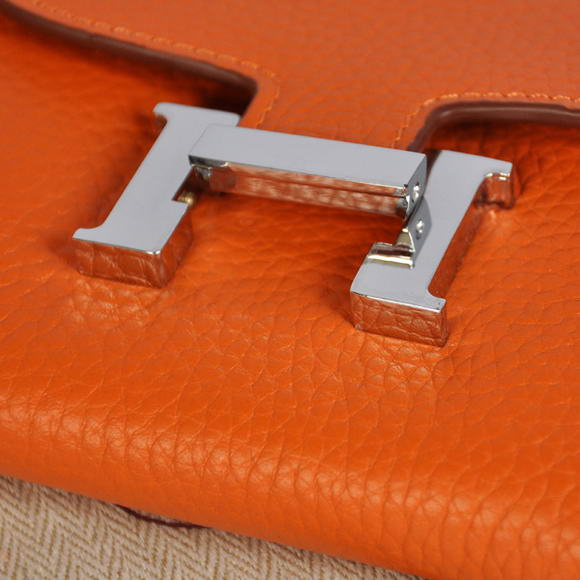 Hermes Constance Wallets Togo Leather A608 Orange