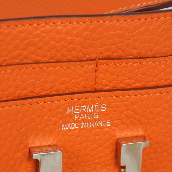 Hermes Constance Wallets Togo Leather A608 Orange