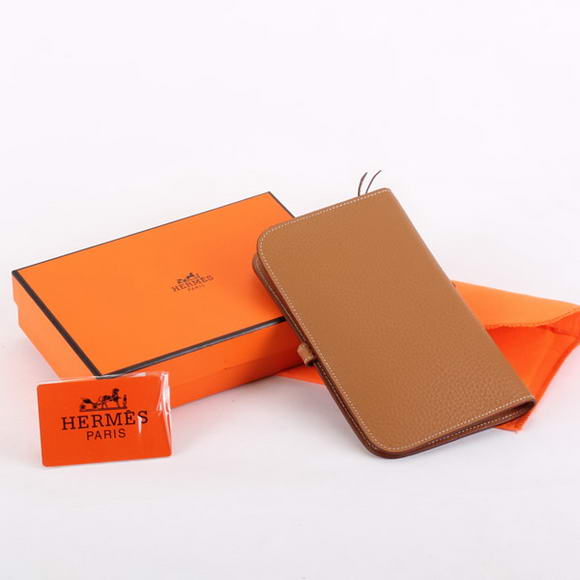 Hermes Dogon Combined Wallets A508 Coffee