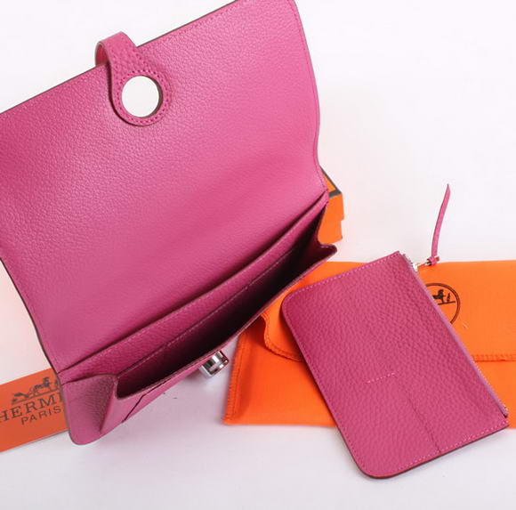 Hermes Dogon Combined Wallets A508 Roseo