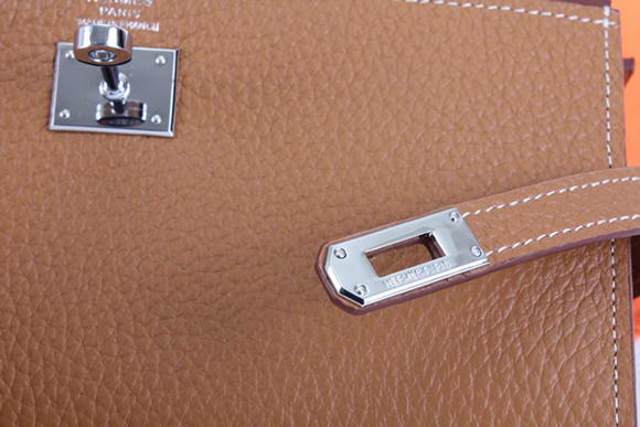 Hermes Kelly Bi-Fold Wallet A708 Coffee
