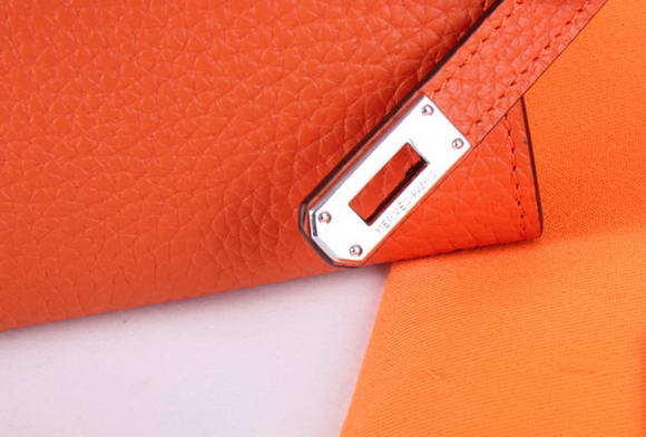 Hermes Kelly Bi-Fold Wallet A708 Orange