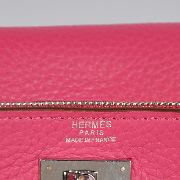Hermes Kelly Wallet Togo Leather Bi-Fold Purse A708 Peach