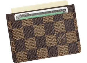 Louis Vuitton Wallets Damier Canvas Simple card holder N61722