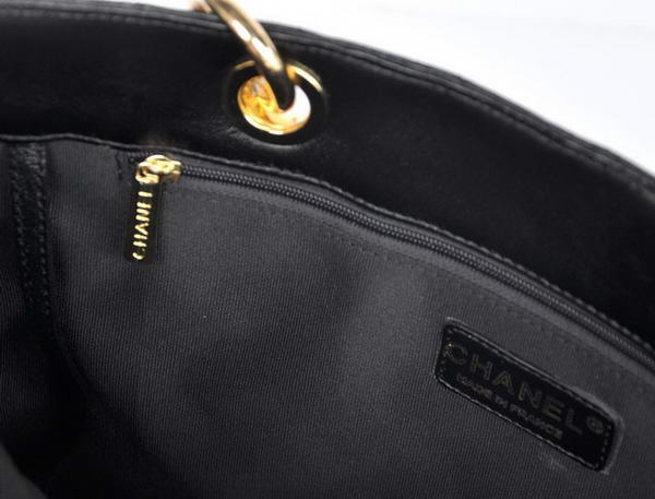 buy Cheap Chanel A50995 Black Sheepskin Leather Shoulder Bag Gold