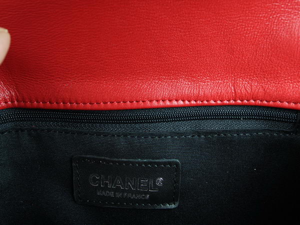 Chanel A67025 Le Boy Flap Shoulder Bag In Red Sheepskin Leather
