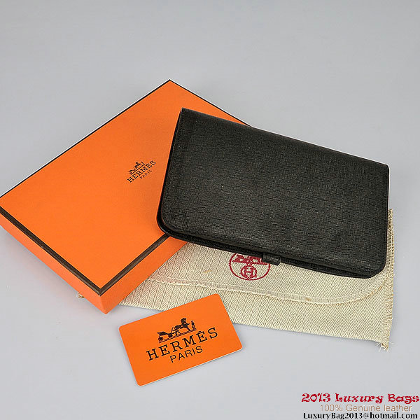 Hermes Dogon Wallet Travel Case H001 Black